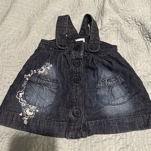 Denim like baby girl dress